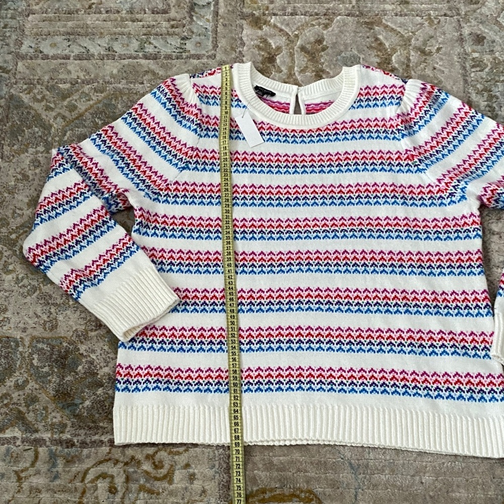 Talbots Multicolor Striped Sweater - Picture 7 of 9